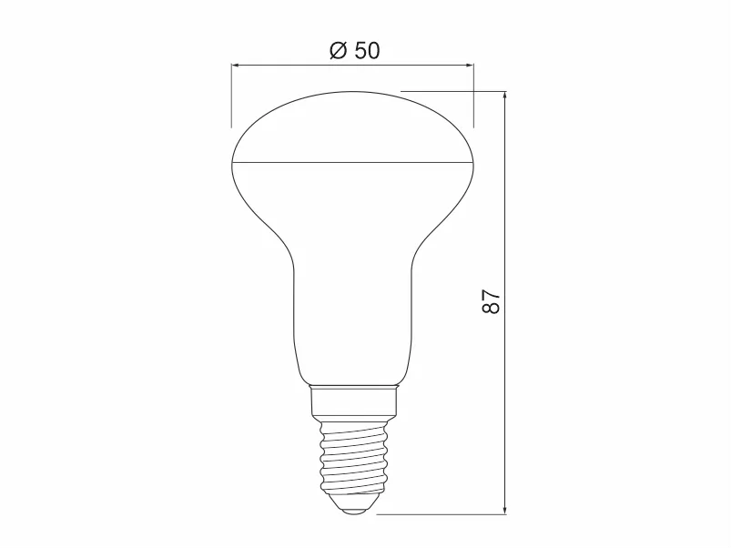 SIJALICA LED REFLEKTA E14 GTV 6W R50 4000K LD-R5060W-40 - Image 2