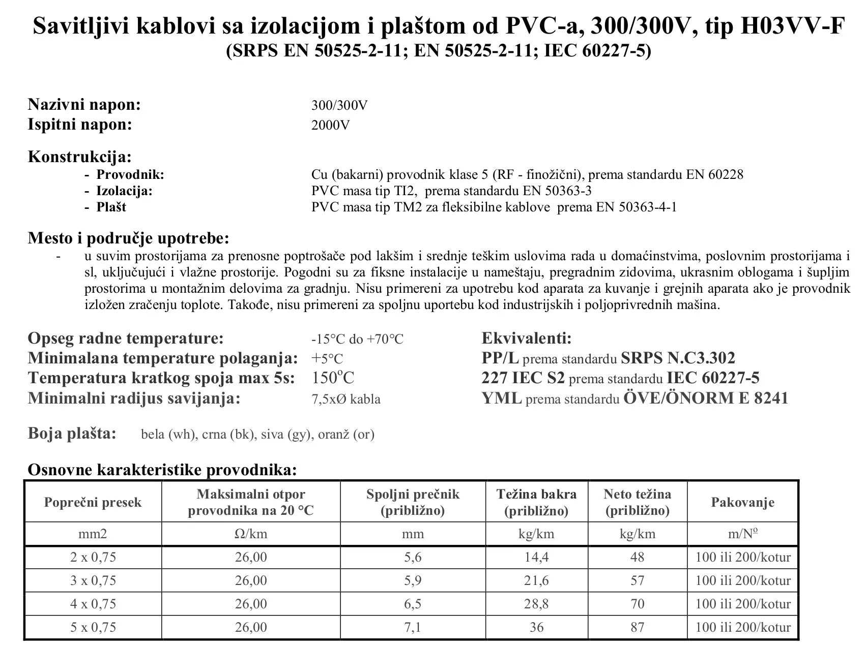 KABL PP/L 3x0,75 H03VV-F - Image 2