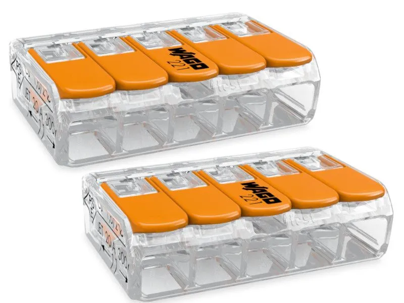 BR - WAGO 221-415 KLEMA SA POLUGOM 5x0,2-4mm 450V/4kV/2 32A 1/8