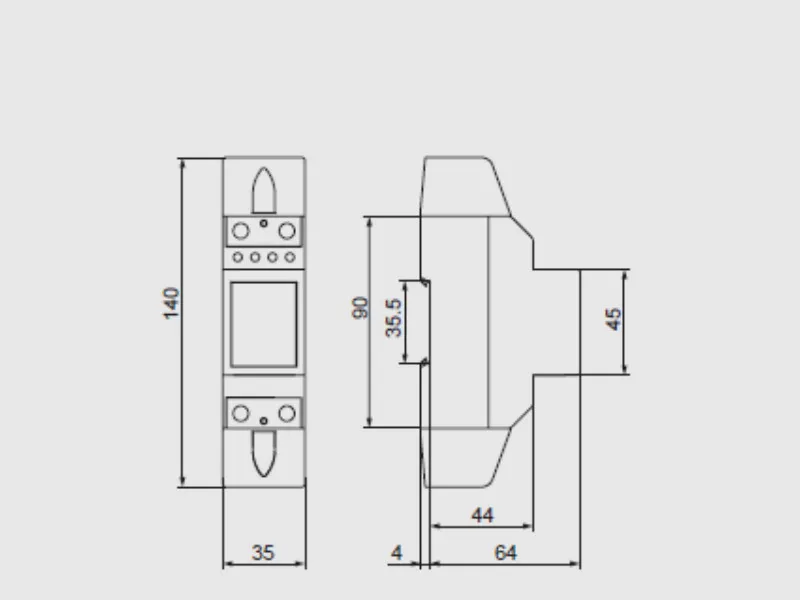 BROJILO DIGITALNO KONTROLNO 2M 1F 230V 10(100)A LEM012SJ - Image 2