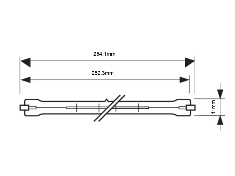 SIJALICA REFLEKTORA R7S PHILIPS 1500W 270mm PLUSLINE - Image 2