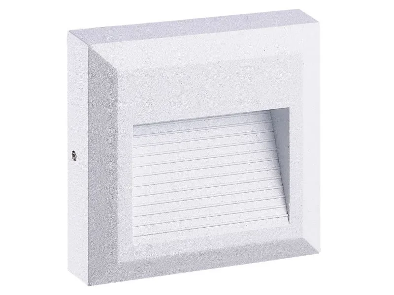 SVETILJKA FASADNA ZIDNA KVADRAT SOLED IP54 LED 2W BELA GRW2955-W