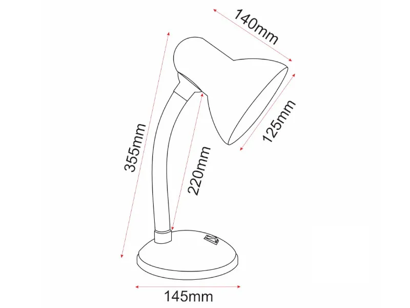 STONA LAMPA MITEA M1050 1x40W E27 BELA - Image 3