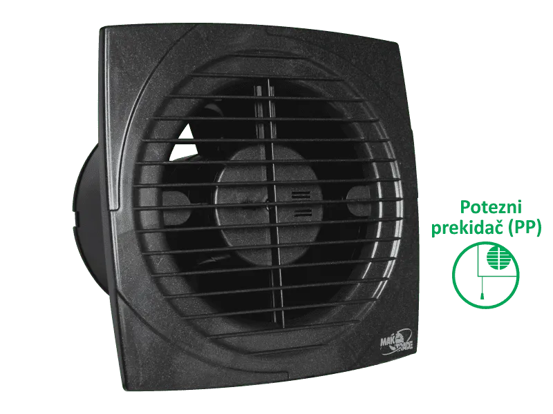 VENTILATOR KUPATILSKI MTG A100S-PP ANTRACIT