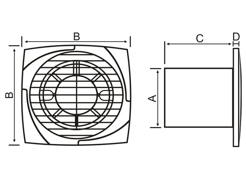 VENTILATOR KUPATILSKI MTG A120S-K ANTRACIT - Image 3