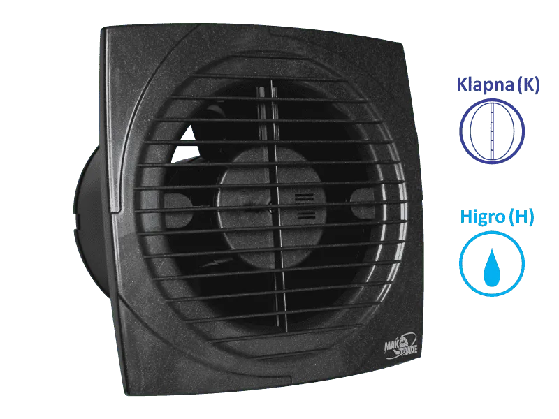 VENTILATOR KUPATILSKI MTG A120S-H ANTRACIT