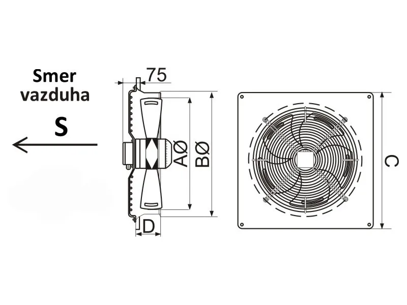 VENTILATOR FI 350/80W YWF-B6E-350 S - Image 2