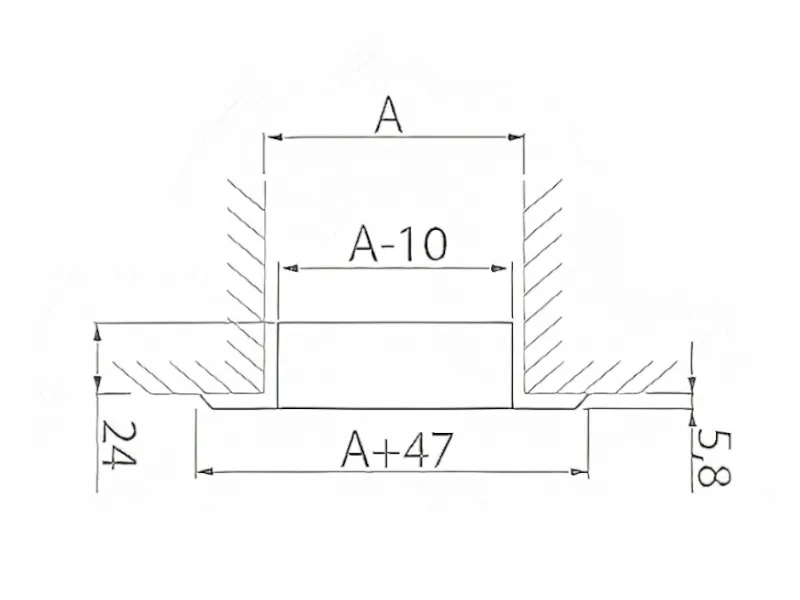 VENTILACIONA REŠETKA UNUTRAŠNJA Al 400x150 MTG - Image 3