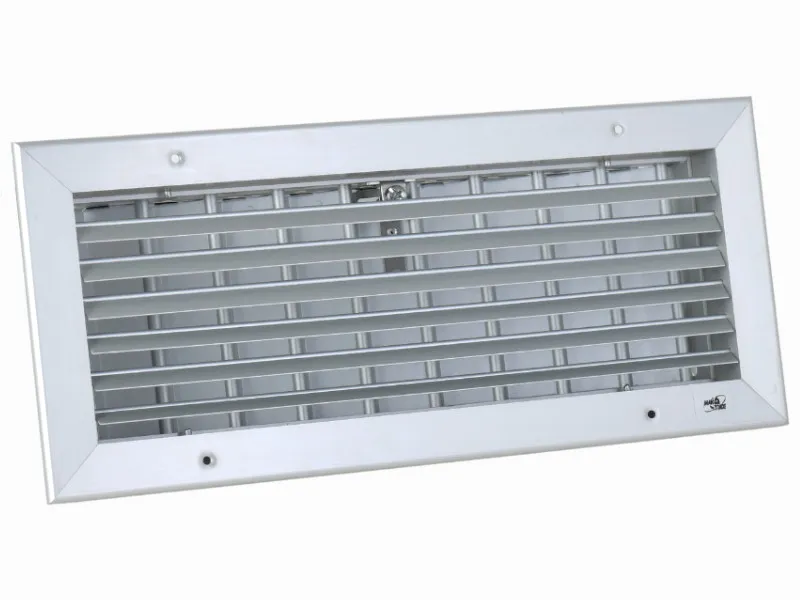 VENTILACIONA REŠETKA UN. Al 2 REDA LAMELA 400x300 DAMPER MTG