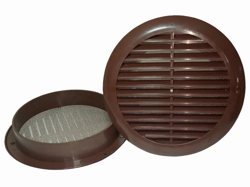 VENTILACIONA REŠETKA PROTIVKIŠNA OKRUGLA fi150 BRAON MTG - Image 3